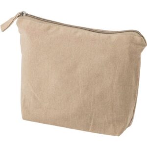 Recycled cotton cosmetic bag (180 gsm) Cressida 1039472