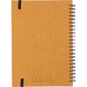 Recycled leather notebook A5 Egon 1103675