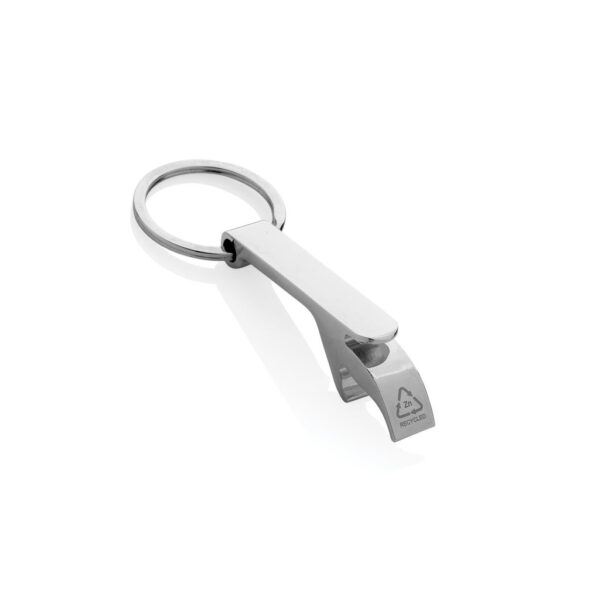 RCS recycled zinc alloy bottle opener keychain P191.6002