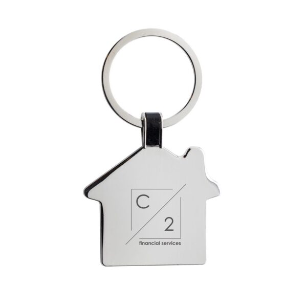 RCS recycled zinc alloy house keyring P191.6202