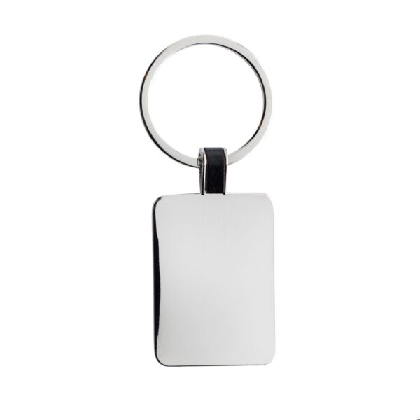 RCS recycled zinc alloy rectangle keyring P191.6302