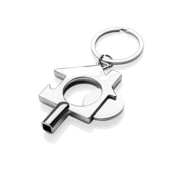 RCS recycled zinc alloy 3 in 1 keychain P191.7102