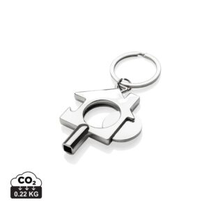 RCS recycled zinc alloy 3 in 1 keychain P191.7102