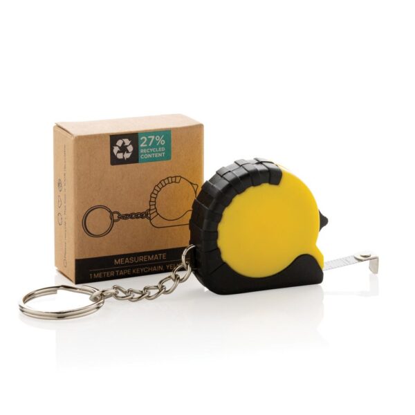 MeasureMate RCS reycled ABS 1 meter tape keychain P191.7306