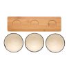 Ukiyo 3pc serving bowl set with bamboo tray P263.061