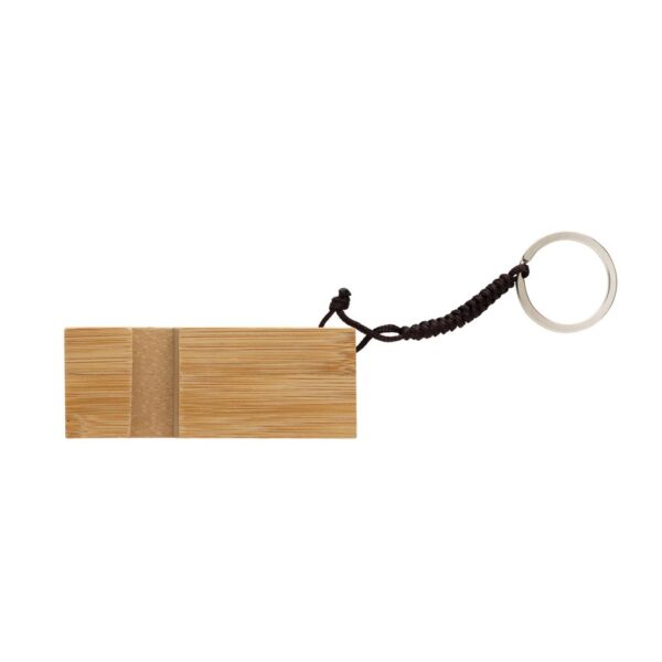 Standkey bamboo keychain phone stand P301.3809