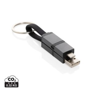 Terra recycled aluminum 4 in 1 60W fast charging cable P302.7602