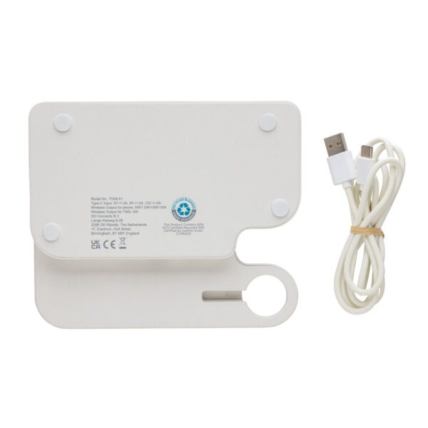 Joltz RCS recycled plastic dual 15W charger with iWatch slot P308.6103