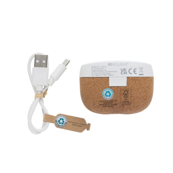 Oregon RCS recycled plastic and cork TWS earbuds P329.629