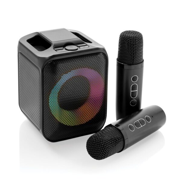 Singvibe RCS recycled plastic karaoke set with double mic P331.0601