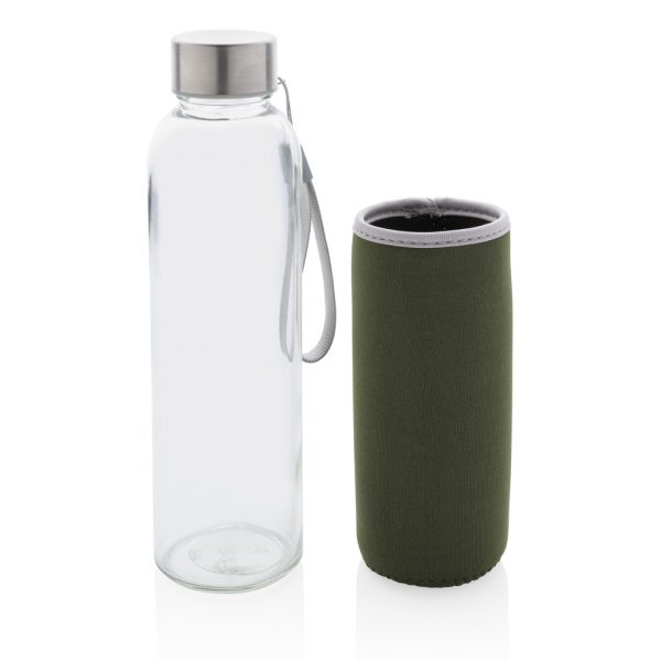 Glass bottle with neoprene sleeve P433.437