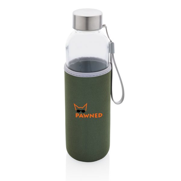 Glass bottle with neoprene sleeve P433.437