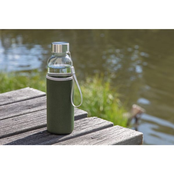 Glass bottle with neoprene sleeve P433.437