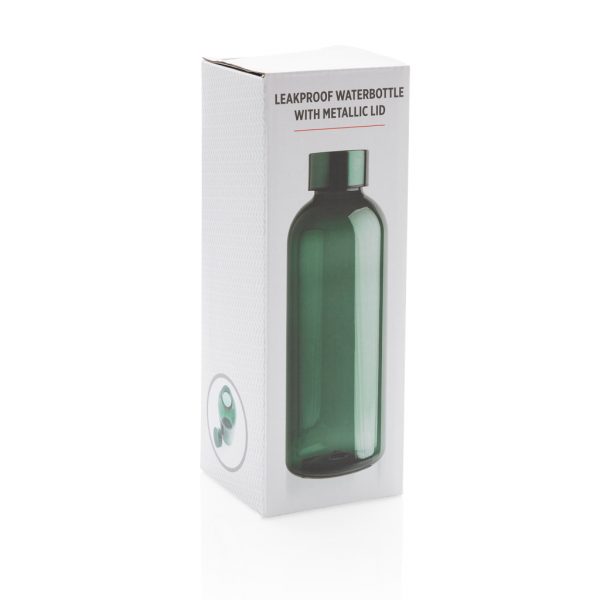 Leakproof water bottle with metallic lid P433.447