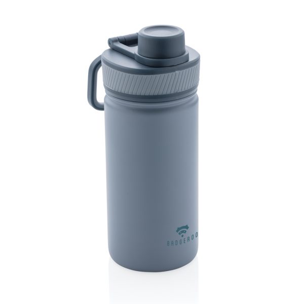 Vacuum stainless steel bottle with sports lid 550ml P436.195