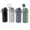 Vacuum stainless steel bottle with sports lid 550ml P436.195