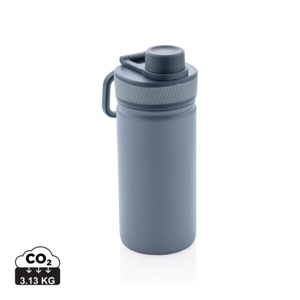 Vacuum stainless steel bottle with sports lid 550ml P436.195