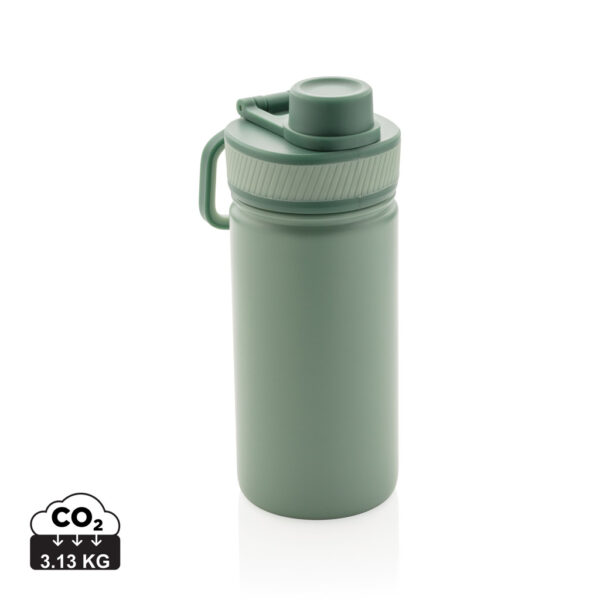 Vacuum stainless steel bottle with sports lid 550ml P436.197