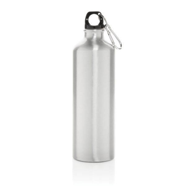 XL aluminium waterbottle with carabiner P436.242