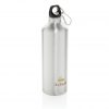 XL aluminium waterbottle with carabiner P436.242