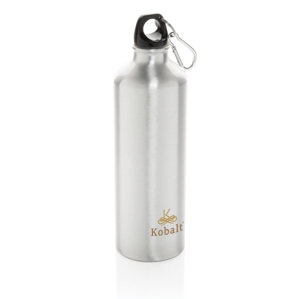 XL aluminium waterbottle with carabiner P436.242