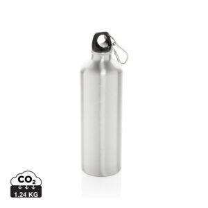 XL aluminium waterbottle with carabiner P436.242