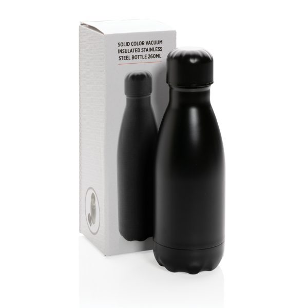 Solid colour vacuum stainless steel bottle 260ml P436.961