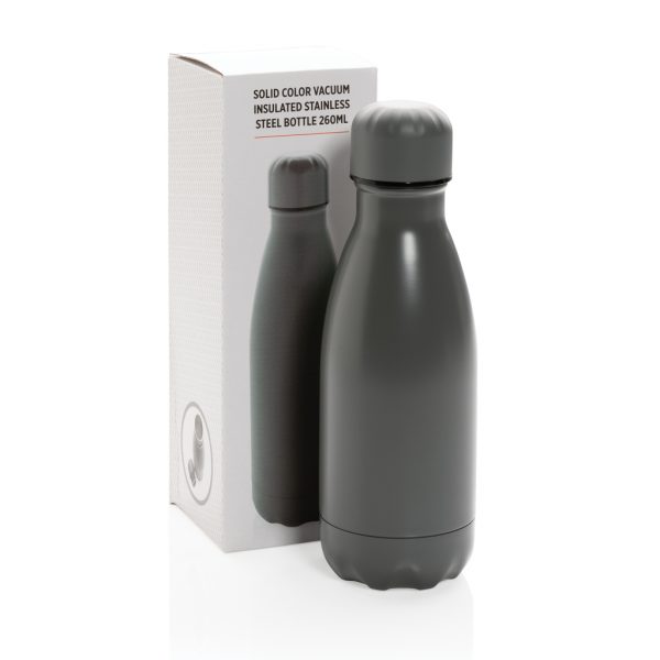 Solid colour vacuum stainless steel bottle 260ml P436.962