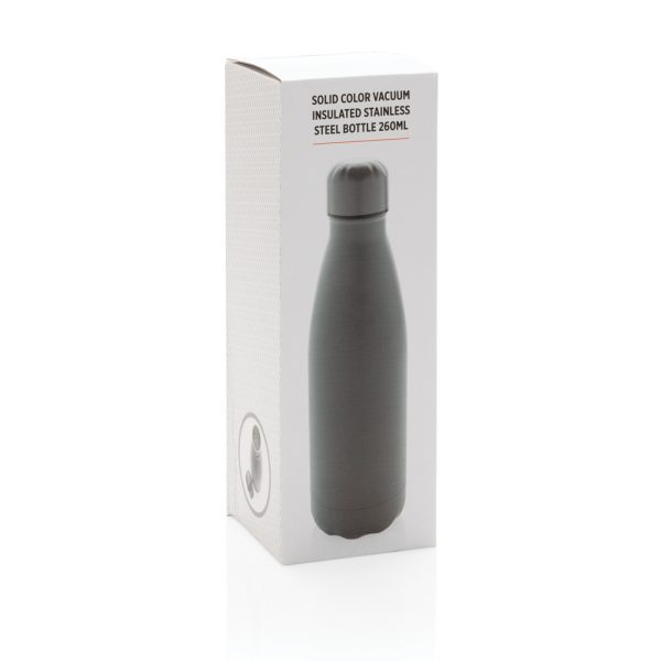 Solid colour vacuum stainless steel bottle 260ml P436.962