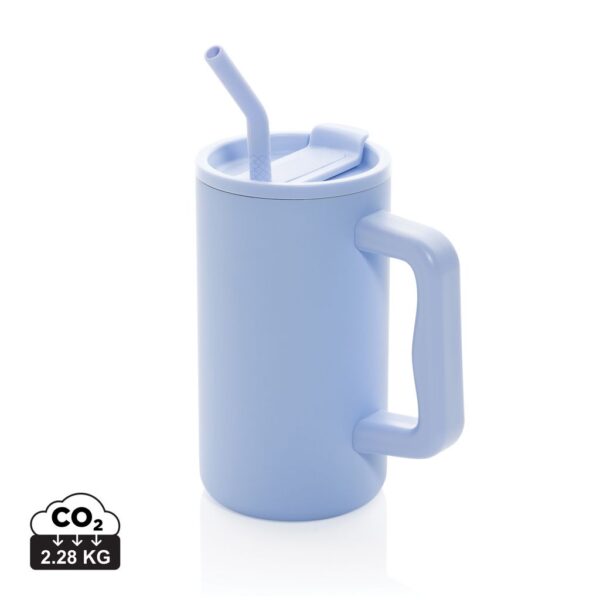 Cube RCS certified recycled steel mug 800ml P437.3105