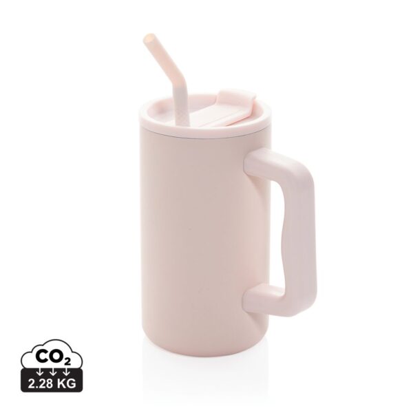 Cube RCS certified recycled steel mug 800ml P437.3114