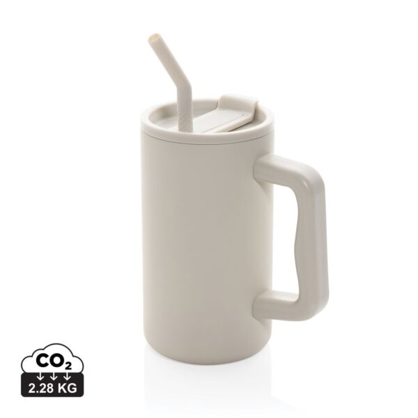 Cube RCS certified recycled steel mug 800ml P437.3119