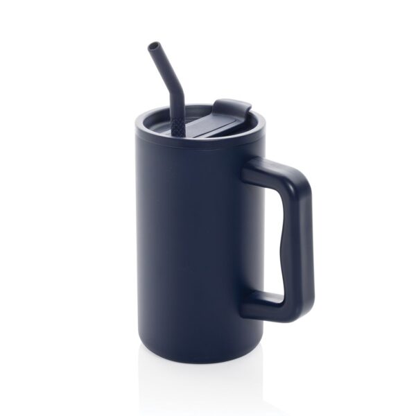 Cube RCS certified recycled steel mug 800ml P437.3125