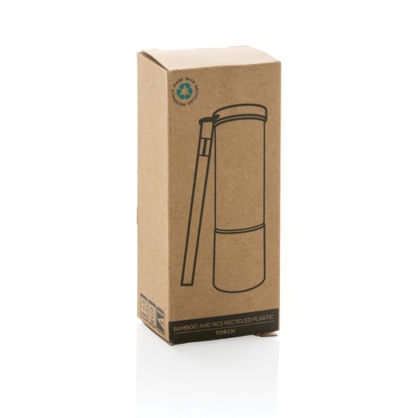 Bamboo and RCS certfied recycled plastic torch P513.379