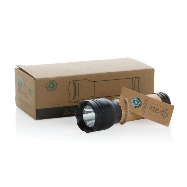 Lucid 1W RCS certified recycled plastic & bamboo torch P513.771