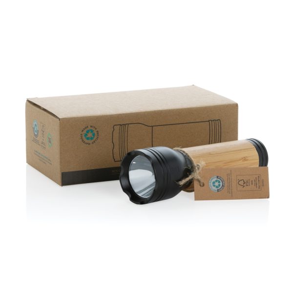 Lucid 3W RCS certified recycled plastic & bamboo torch P513.781