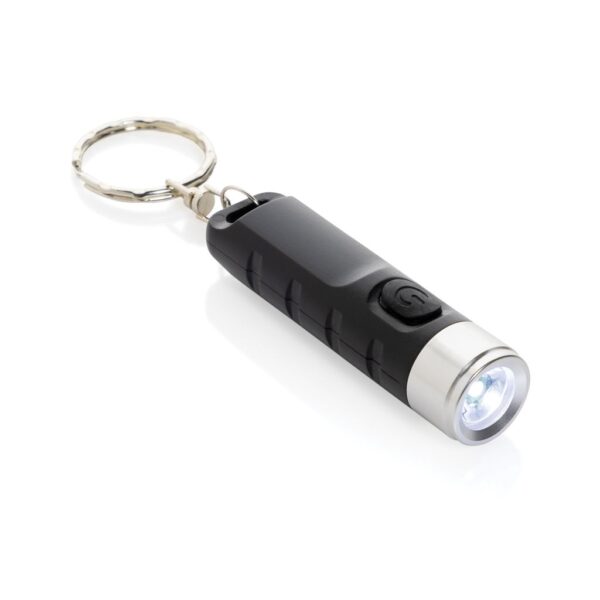 Globix RCS recycled plastic USB re-chargeable keychain torch P514.0201