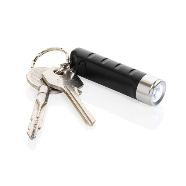 Globix RCS recycled plastic USB re-chargeable keychain torch P514.0201