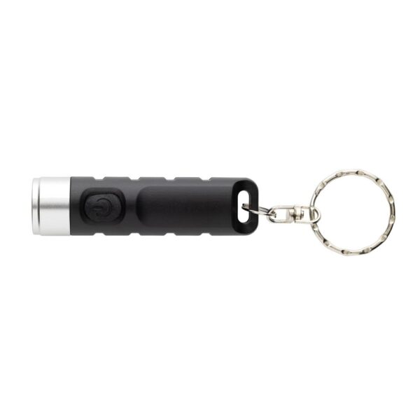 Globix RCS recycled plastic USB re-chargeable keychain torch P514.0201