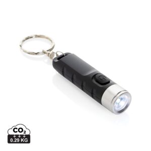 Globix RCS recycled plastic USB re-chargeable keychain torch P514.0201