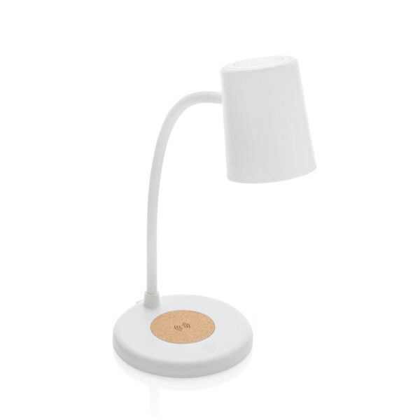 Zenara RCS recycled plastic and cork 15W wireless desk lamp P514.0303