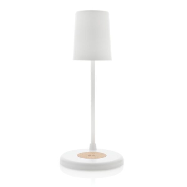 Zenara RCS recycled plastic and cork 15W wireless desk lamp P514.0303