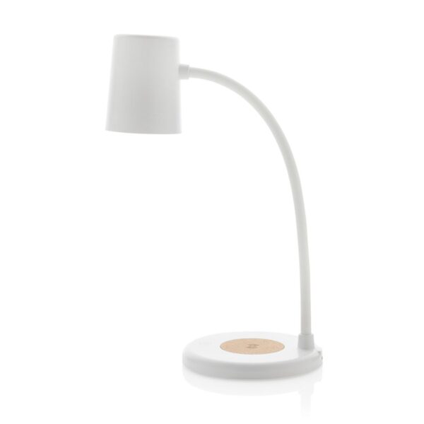 Zenara RCS recycled plastic and cork 15W wireless desk lamp P514.0303