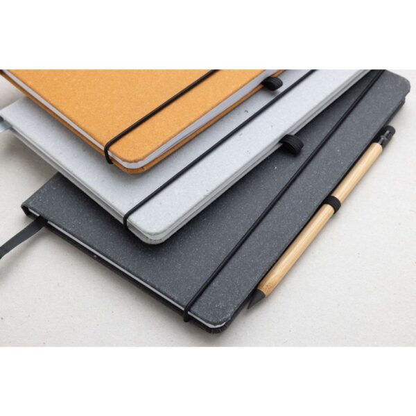 Recycled leather hardcover notebook A5 P774.2012