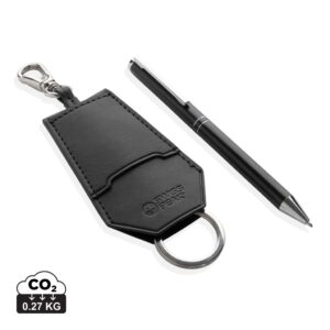 SP Tula RCS certified recycled PU key holder and pen set P820.9701