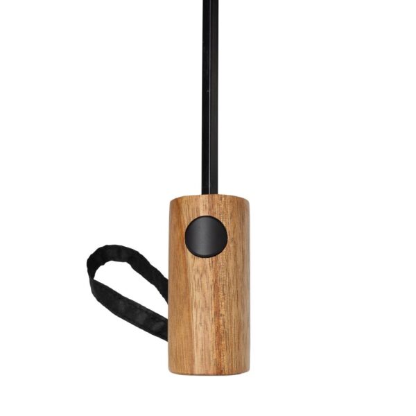 Kaycey 21" AWARE™ RPET Acacia wood mini auto open umbrella P850.7001