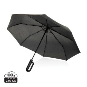 Yara 21" AWARE™ RPET solid colour umbrella with carabiner P850.7101