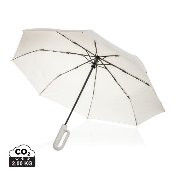 Yara 21" AWARE™ RPET solid colour umbrella with carabiner P850.7119