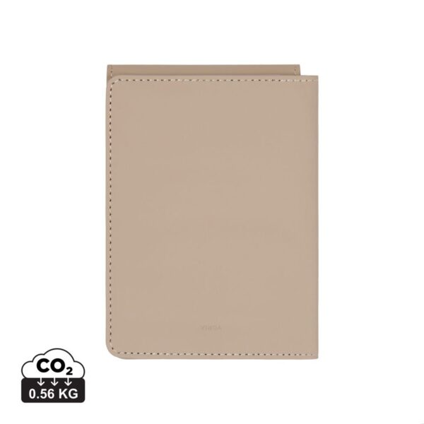 VINGA Baltimore RCS recycled polyester RFID passport cover V8200119