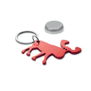 Recycled aluminium key ring BOTTLE POPPER CX1549-05